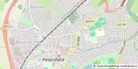 Map of Petersfield, Hampshire