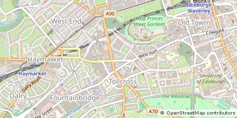 Map of Edinburgh
