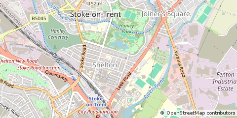 Map of Stoke-on-Trent, Staffordshire