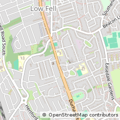 Map of Gateshead
