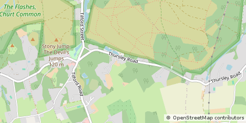 Map of Farnham, Surrey