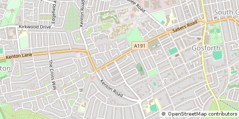 Map of Newcastle Upon Tyne