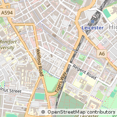 Map of Leicester