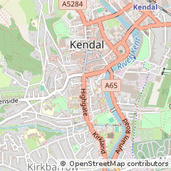 Map of Kendal, Cumbria