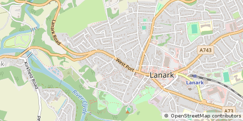 Map of Lanark