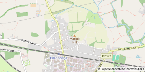 Map of Edenbridge, Kent