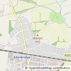 Map of Edenbridge, Kent