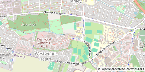 Map of Coventry, Warwickshire