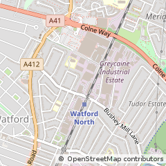 Map of Watford, Hertfordshire