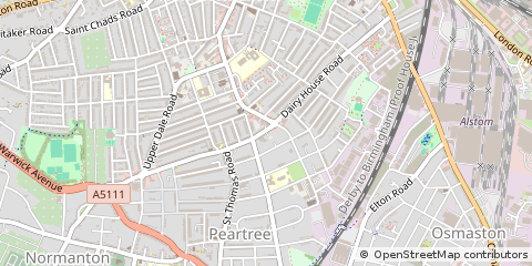 Map of Derby, Derbyshire