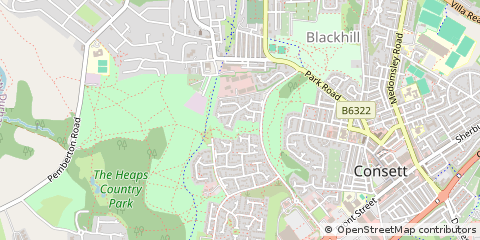 Map of Consett