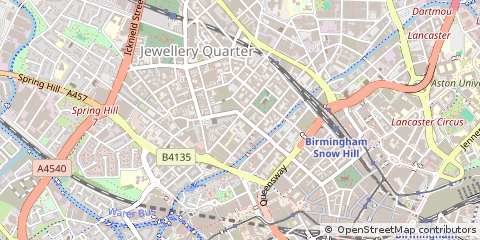 Map of Birmingham, West Midlands
