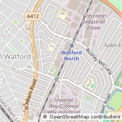 Map of Watford, Hertfordshire