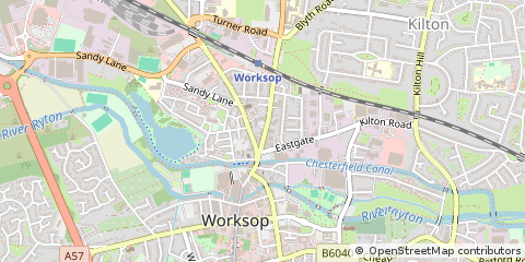Map of Nottinghamshire