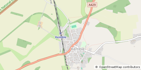 Map of Cirencester, Gloucestershire