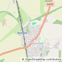 Map of Cirencester, Gloucestershire