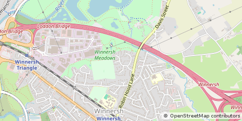 Map of Wokingham, Berkshire