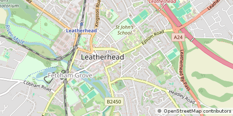 Map of Leatherhead