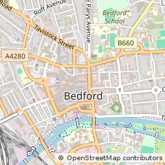 Map of Bedford