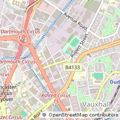 Map of Birmingham, West Midlands