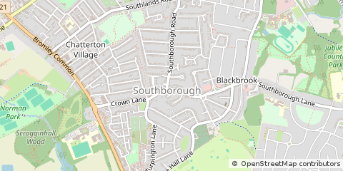 Map of Bromley, Kent