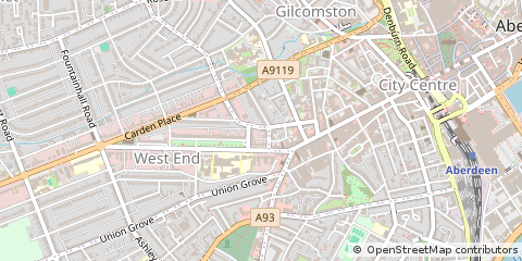 Map of Aberdeen