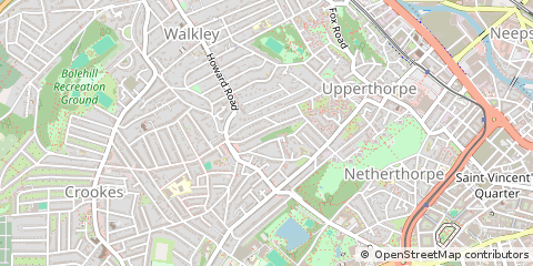 Map of Sheffield