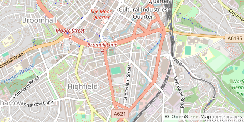 Map of Sheffield