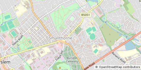 Map of Stoke-on-Trent, Staffordshire