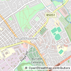 Map of Stoke-on-Trent, Staffordshire