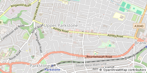 Map of Poole, Dorset