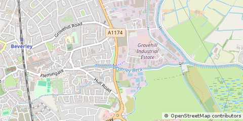 Map of Beverley, East Yorkshire