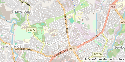 Map of Rochdale, Lancs