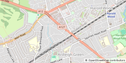 Map of Romford