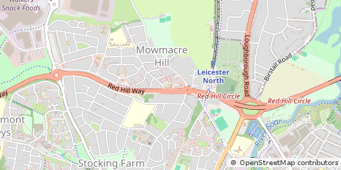 Map of Leicester