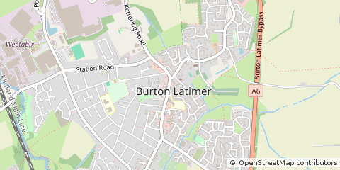 Map of Kettering, Northamptonshire