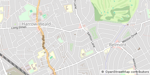 Map of Harrow, Middlesex