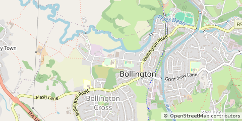 Map of Macclesfield, Cheshire