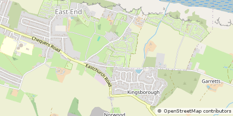 Map of Sheerness, Kent