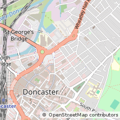 Map of Doncaster