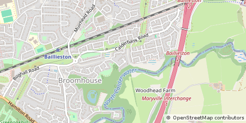 Map of Glasgow, Lanarkshire