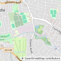 Map of Cheadle, Cheshire