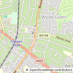 Map of Sutton Coldfield