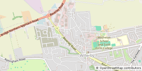 Map of Willerby, East Yorkshire