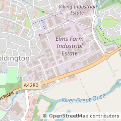 Map of Bedford, Bedfordshire