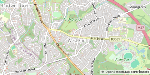 Map of Southampton, Hampshire
