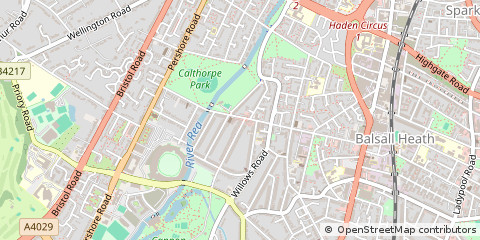 Map of Birmingham, West Midlands