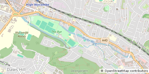 Map of High Wycombe