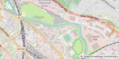 Map of Derby