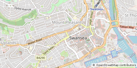 Map of Swansea